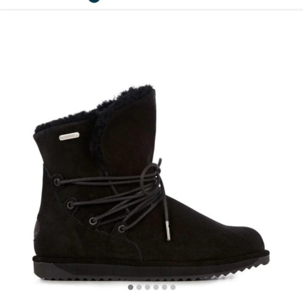 Black Suede Winter Boots
